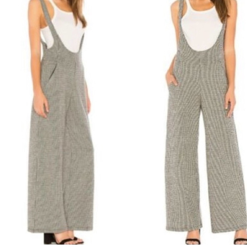 Free People Monochrome Patterned Jumpsuit